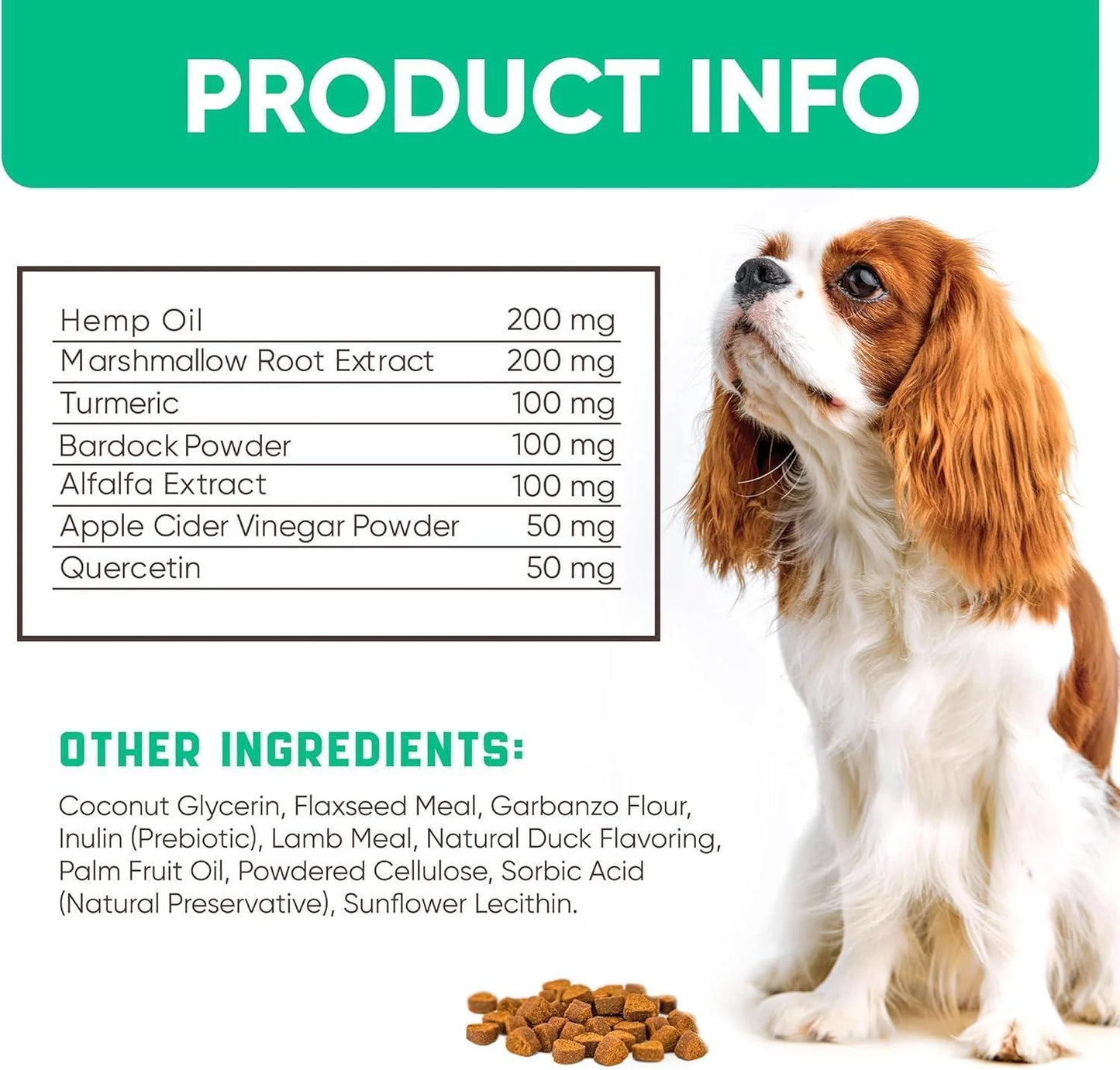 Natural Dog Allergy Chews for Dog Itch Tasty Allergy Relief Pet Supplement For